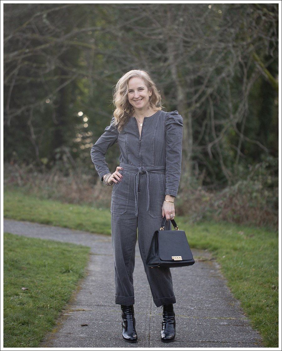 Blog La Vie Rebecca Taylor Jumpsuit Prada Patent Booties Zac Posen Bag-5